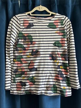 Boden | Stripe Floral Tee